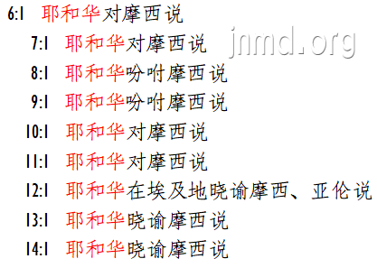 耶和华说